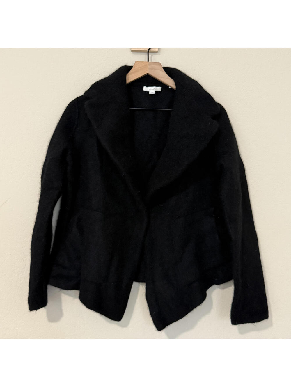 Vince Sweater Women's XL Black Merino Wool